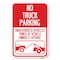 Signmission No Parking Sign No Truck Parking Unauth Heavy-Gauge Aluminum Sign, 12" x 18", A-1218-23660 A-1218-23660 - alternate 1